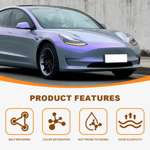 Película Protectora de Pintura (PPF) Color Gris Encantador y Morado, Cambia de Color, Resistente a Arañazos, Protección UV, Auto-Reparable, TPU para Autos - Product Image 2
