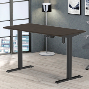 Escritorio de oficina ajustable en altura de diseño moderno, mesa para sentarse, cómoda posición de pie, convertible, extensible, plegable - Product Image 4