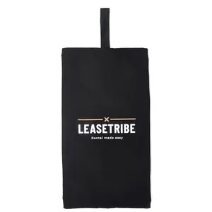 Custom Logo Printed waterproof dust proof strong durable 600d oxford cloth travel shoe storage zipper bag