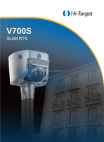 Scanner laser 3D LiDAR robuste Hi-Target V700S SLAM RTK avec récepteur GNSS pour les travaux de relevé souterrains et extérieurs