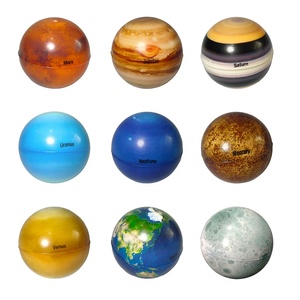 Mini Globo Planetario Educativo Temprano, Bola Elástica de Luna y Estrellas, Modelo del Universo, Juguete de Esponja Elástica para el Desarrollo Cognitivo de Niños, Regalo - Product Image 3