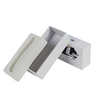 Boîte cadeau rigide haut de gamme pour montre, emballage personnalisé en papier spécial avec logo or rose estampé à chaud et insert en mousse