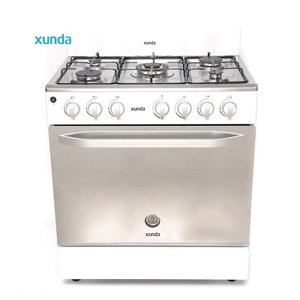 Xunda <span class=keywords><strong>30</strong></span> inch hoogwaardige 5-pits vrijstaande gasfornuis van roestvrij staal met oven voor keuken en restaurant. - Product Image 1