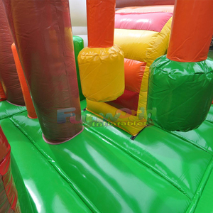 Castillo inflable comercial para niños, combo de casa de brinco con tobogán, diseño de granja con vacas. - Product Image 6