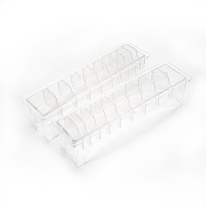 Universal Hair Clipper Guide Comb Storage Box 4-7 Compartments Rectangle Standing Type High Transparency Easy To Clean - Product Image 2