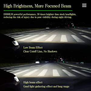 Ampoules <span class=keywords><strong>LED</strong></span> de remplacement pour voiture 110W 10000Lm 6500K 12V 9005 A13 de qualité supérieure, moule privé, pour la mise au point professionnelle et les améliorations de garage - Product Image 3