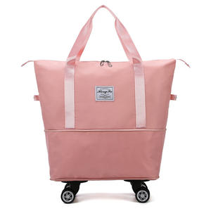 カスタムウィークエンダー拡張可能トラベルバックパックユニセックスSW折りたたみ式荷物防水ホイールとジッパー付き - Product Image 6