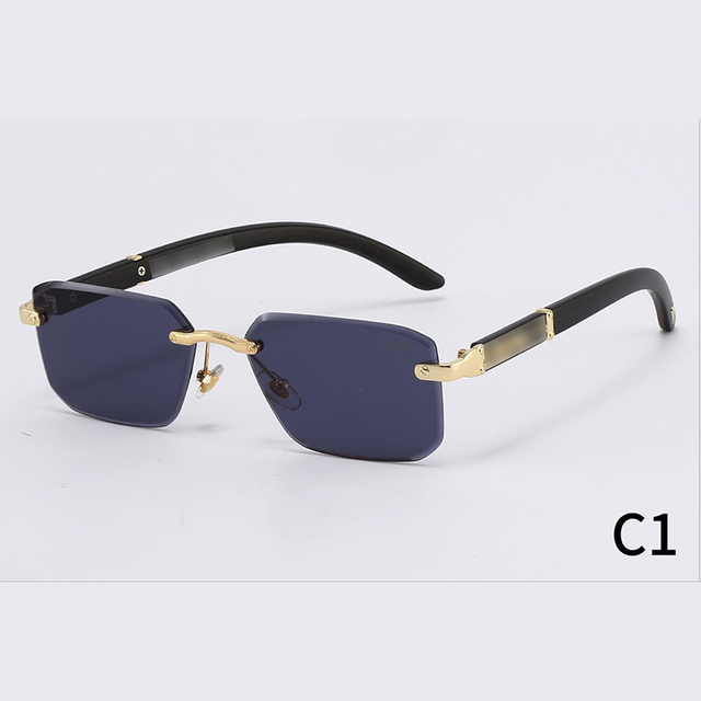 Classical Crti Gold Sunglasses Branded Glasses Luxury Brand Sunglasses Designer Sunglasses Rimless Metal Glasses UV Glasses