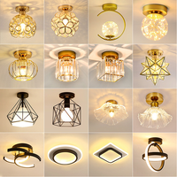 Meilleure Vente : Plafonnier LED Noir Moderne pour Couloir, Allée, Hall d'Entrée, Vestiaire et Décoration Intérieure