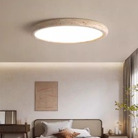 Plafonnier LED moderne en métal jaune travertin Wabi Sabi Hullxine avec IP65, montage en surface pour couloir, balcon et salon