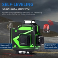 Niveau laser 3D vert 360° à 16 lignes, auto-nivelant, pour machines-outils, outils de construction et instruments de mesure