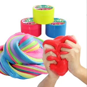 Cheap Supplier Diy Toys Slime Kit Set Fluffy Puff Color Barrel Bottle Container Slime Set Stress Relief Toys