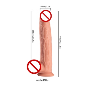 Süper büyük kalın PVC Cyber cilt vantuz yapay <span class=keywords><strong>Penis</strong></span> yumuşak büyük seks oyuncak <span class=keywords><strong>Penis</strong></span> - Product Image 2