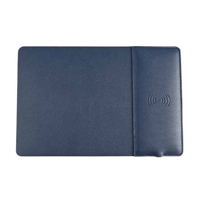 OEM Custom Logo Waterproof Mouse Pad Wireless Charger Quality PU Leather Home Office Desk Top Mats