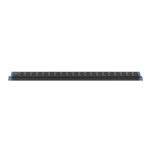 1U Rackmount <span class=keywords><strong>PDU</strong></span> với 20 IEC C13 cửa hàng bảo vệ quá tải & chỉ số ánh sáng 10A 250Vac cho tủ máy chủ <span class=keywords><strong>PDU</strong></span> USA - Product Image 2