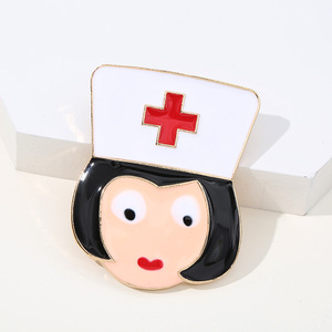Atacado: Broche de Metal Esmaltado em Formato de Coração com Tema Médico, Distintivos Femininos, Pins de Estetoscópio para Enfermeiras e Médicas - Product Image 2
