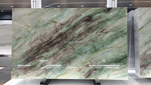 Lujo Natural Royal <span class=keywords><strong>Louis</strong></span> Verde Esmeralda Niagara Green Alexandria Gaya Losas de cuarcita Azulejos de pared Cocina Encimeras de mármol - Product Image 6