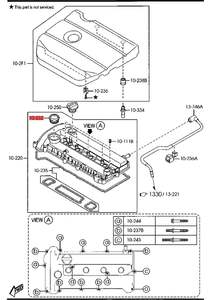 L362-10-2D5A L362102D5A L362 10 2D5A Motorteile Zylinderkopfdichtung Haltegummiabdeckung für Mazda <span class=keywords><strong>3</strong></span> Mazda 5 Ford - Product Image 6