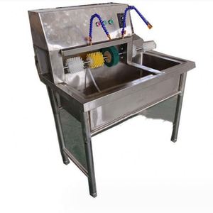 Machine à laver les chaussures semi-automatique professionnelle à brosse manuelle, à double ou simple compartiment, pour baskets en toile - Product Image 1