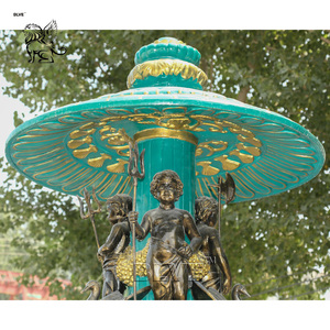 BLVE gran decoración al aire libre fuente de agua de Metal francés La Fontaine Des Fleuves fuentes de jardín de bronce con estatuas - Product Image 5