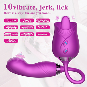 Gran oferta de vibrador para lamer lengua rosa de silicona punto <span class=keywords><strong>G</strong></span> estimulador de clítoris vibrador para mujeres juguete sexual vibrador juguetes sexuales para mujeres - Product Image 2