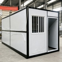 Maison conteneur pliable de type X, résistante aux intempéries, mobile et relocalisable, mini-maison