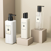 Logo personnalisé 250ml 500ml bouteilles carrées en plastique PET bouteille à pompe de lotion corporelle pour l'emballage de cosmétiques