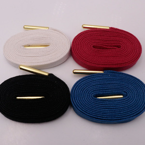 Cordones de Algodón Encerado Planos de 8mm Personalizados, Diseño Minimalista de Color Sólido - Cordones Planos Encerados Premium para Zapatillas Blancas y Zapatos de Lona - Product Image 4