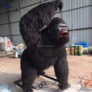 Statue animatronique grandeur nature de chimpanzé et de gorille pour centre commercial et aéroport, personnalisable - Product Image 2