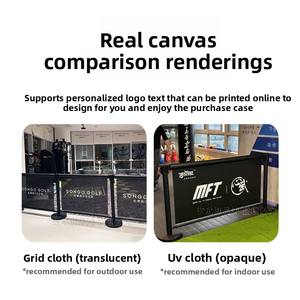 Barriera personalizzabile per campi sportivi al coperto 1.0m campo da Pickleball recinzione telescopica linea di palo pubblicità barriera al traffico sportivo - Product Image 3