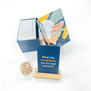 Caja Rígida Personalizada de Papel con Tarjetas de Afirmación Laminadas con Película Impresa en Offset para Conversaciones y Juegos de Pareja - Product Image 3