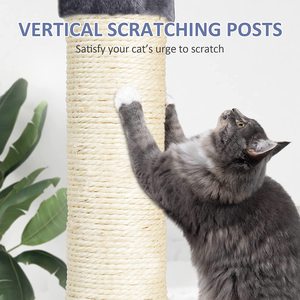 Torre rascador para gatos Go Pet <span class=keywords><strong>Club</strong></span> negra, tipo árbol de escalada, de fábrica china con envío gratis - Product Image 5