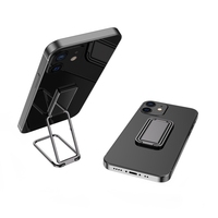 Support de téléphone métallique rotatif à 360° pour doigt, type béquille °   Support de téléphone pliable avec poignée rotative