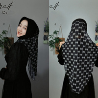 Abaya en Chiffon Imprimé Dubai, Hijab Islamique pour Femme, Turban en Denim et Cachemire, Foulards et Turbans