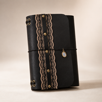 Carnet de notes A5 personnalisé en cuir PU, agenda à couverture souple avec inserts rechargeables, reliure à cordon élastique, cadeau scolaire