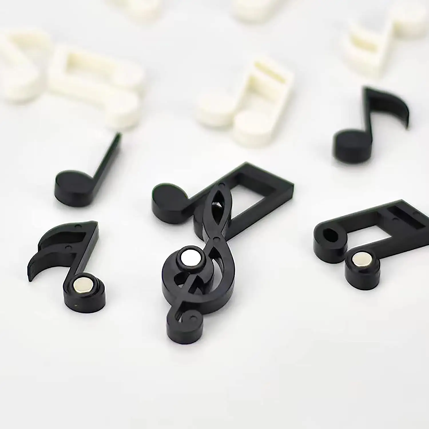 Note musicali in bianco e nero piccoli magneti per frigorifero magneti per frigorifero decorativi carini magneti per armadietti da cucina per ufficio