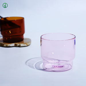 Té Beber Postre 200ml Taza irrompible de color Tazas de vidrio de borosilicato resistentes al calor - Product Image 2