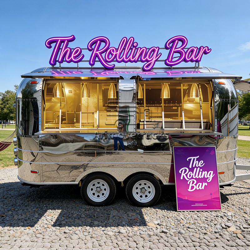 Mobile Commercial Food Truck Trailer Doner