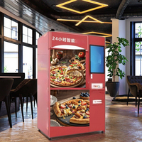 YHY-S2216 Mini Distributeur Automatique de Pizzas avec Four à Micro-ondes, Stockage Réfrigéré et Écran de Commande Personnalisé