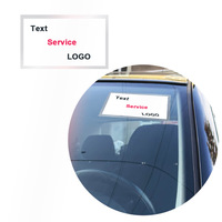 Autocollant de voiture en vinyle imprimé UV double face, motif sport écologique, surface brillante, amovible par transfert statique, pour changement d'huile