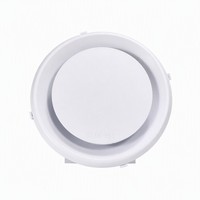 CD250 ABS Runder Decken-Diffusor Standard 250mm Verstellbarer Konus-Luftauslass Werkzeugfreie Schnellmontage HVAC Ohne Isolierung