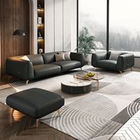 Meilleure vente canapé sectionnel en cuir couche supérieure en cuir italien de luxe canapé nordique 3 places moderne en or ensemble de canapés chesterfield