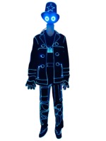 Nouveau costume Tron Cosplay tenue à fibres optiques vêtements lumineux Disco DJ vêtements de spectacle de danse