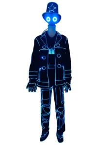Nuevo disfraz de Tron, traje de fibra óptica para Cosplay, <span class=keywords><strong>ropa</strong></span> iluminada, <span class=keywords><strong>ropa</strong></span> para espectáculo de baile Disco DJ - Product Image 2