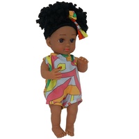 Muñeca realista de 38CM, niñas negras, 15 pulgadas, niña afroamericana, muñeca Reborn, muñecas de Vinilo Suave realistas de fábrica