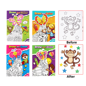 Carnets d'activités à colorier en gros à faible MOQ, 48 pages recto-verso, avec marqueurs, crayons <span class=keywords><strong>de</strong></span> <span class=keywords><strong>couleur</strong></span> et crayons gras, <span class=keywords><strong>pour</strong></span> la rentrée scolaire - Fournisseur - Product Image 4