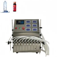 Remplisseuses de liquides semi-automatiques 12 têtes Parfum Eau Jus Huile Cosmétiques Bouteille de soda Jus Machine de remplissage et de capsulage de jus