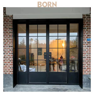 <span class=keywords><strong>BRON</strong></span> di lusso T09 doppia porta d'ingresso elegante in acciaio Design moderno in ottone strisce di casa anteriore di lusso porta d'ingresso anteriore - Product Image 3