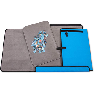Custom Portable Storage Caddy Non-slip Flannelette Surface Jigsaw Puzzle Board Mats