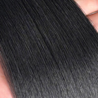 Extensions de cheveux synthétiques à bandes adhésives, tissage en fibres de qualité supérieure, lisses comme des baguettes, 24 pouces, écologiques, résistantes à la chaleur, taille XS